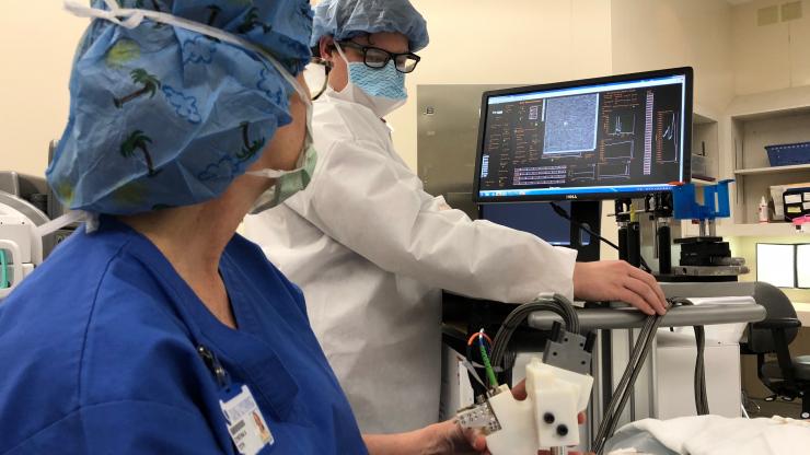 A new hand-held ophthalmology instrument allows imaging of photoreceptors in the eyes of young children. It could help to improve the diagnosis of eye diseases and eventually find use in early detection of brain-related diseases and trauma.
