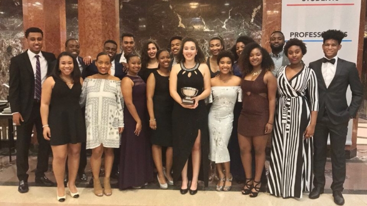 Members of the Duke chapter of the National Society of Black Engineerings won three major awards at the society's 2017 national convention.