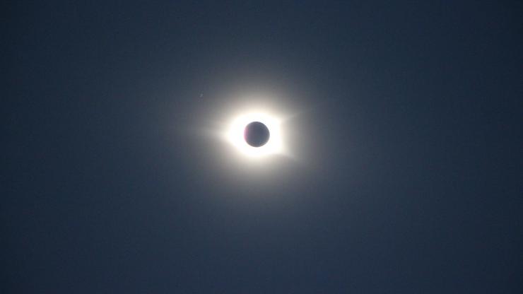 The 2017 Great American Eclipse during totality 