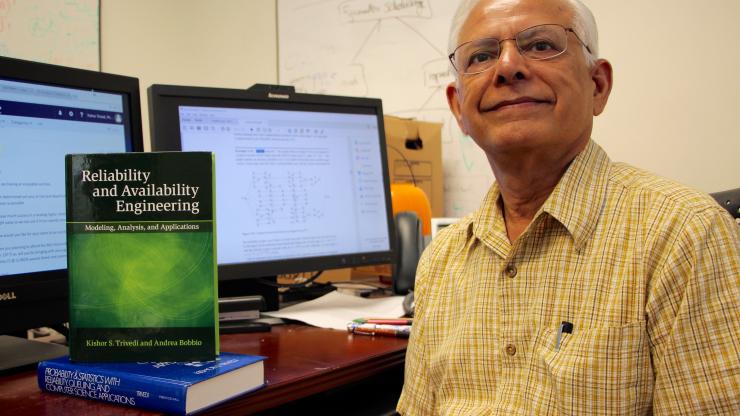 Duke ECE computer reliability and availability expert Kishor Trivedi publishes his fourth textbook