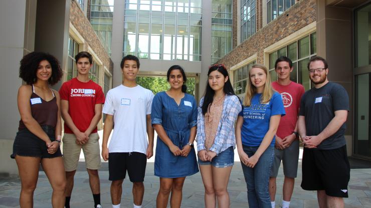 Four high school students spent their summer working in BME labs at Duke 