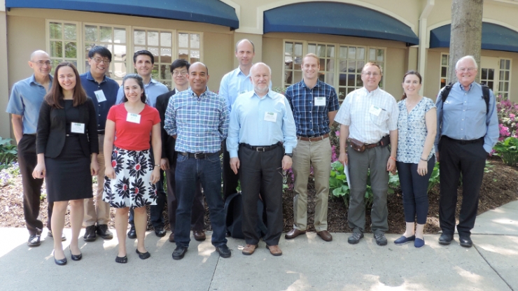 The speakers at the first "Optimization Under Uncertainty and Data-Driven Science and Engineering” symposium speakers from OPTDATA