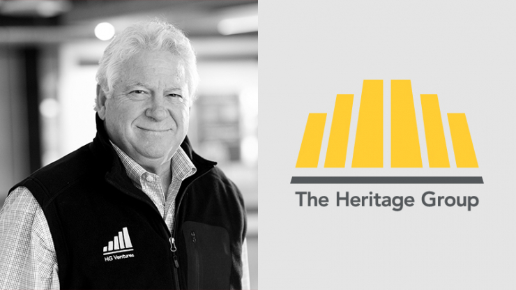 Fred Fehsenfeld Jr. headshot with The Heritage Group logo