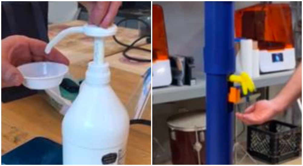 Sanitizer dispenser prototypes