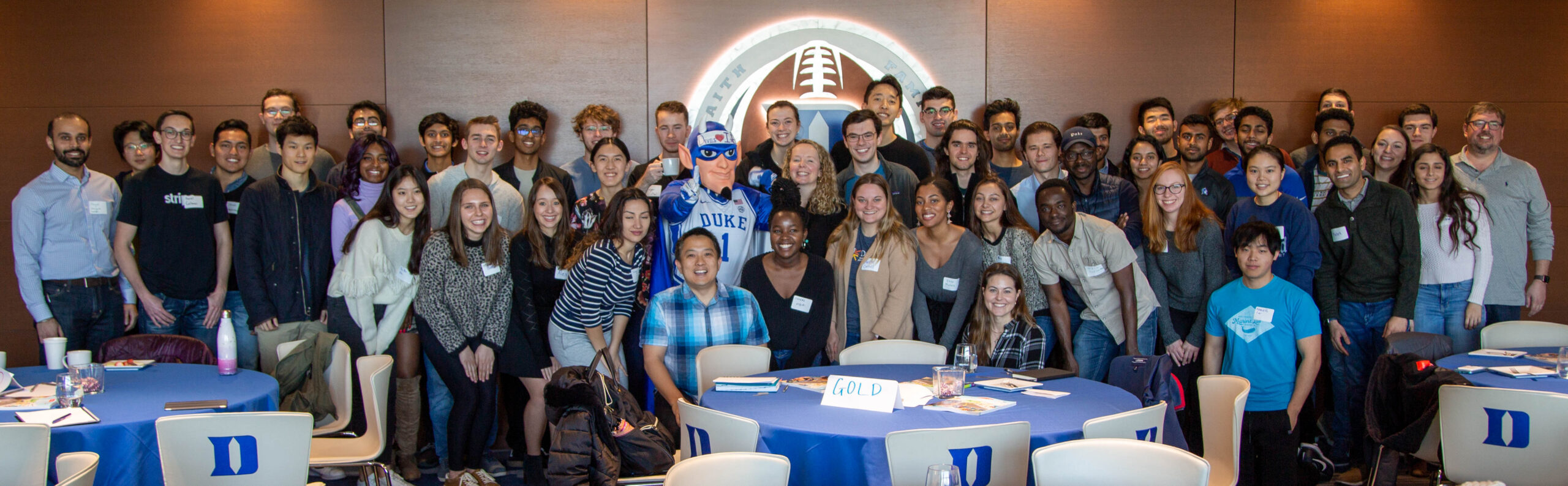 Students and staff at the Student Founders Program kick-off, Feb. 29, 2020.