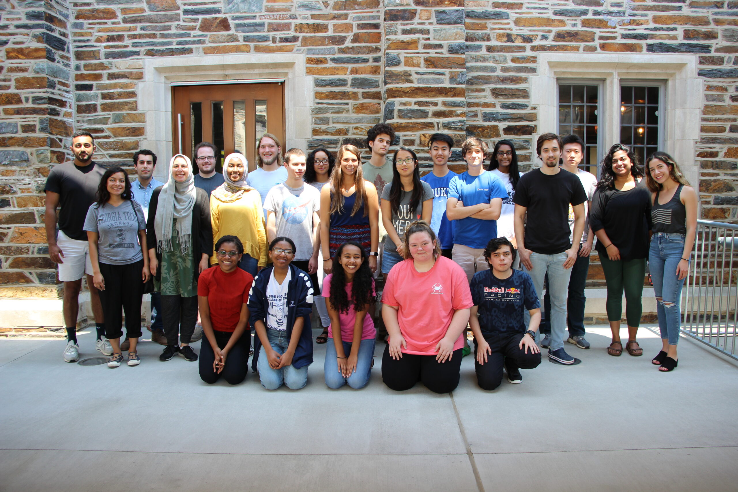 The DukeREP team with the participating high school students