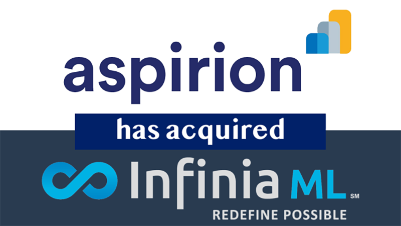 text reading aspirion has acquired Infinia ML redefine possible