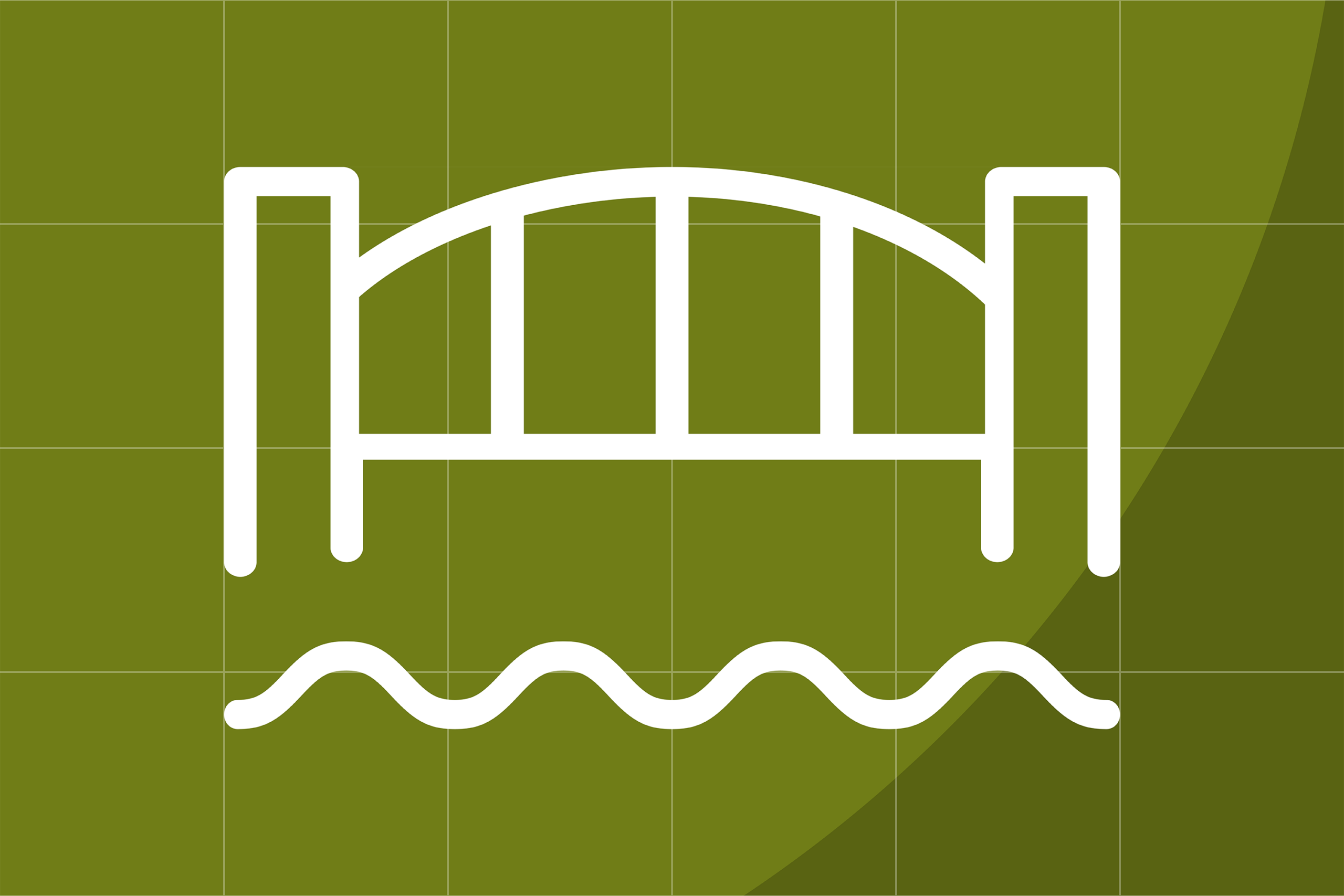 podcast cover art: bridge over water