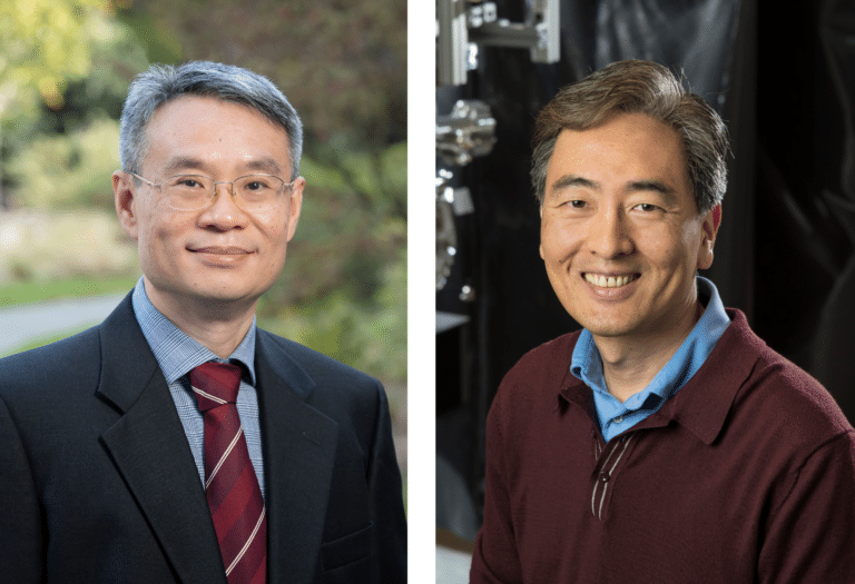 portraits of Yiran Chen and Jungsang Kim