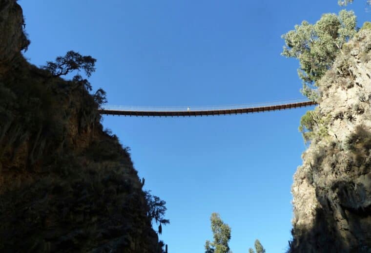 bridge in Bolivia built by DEID