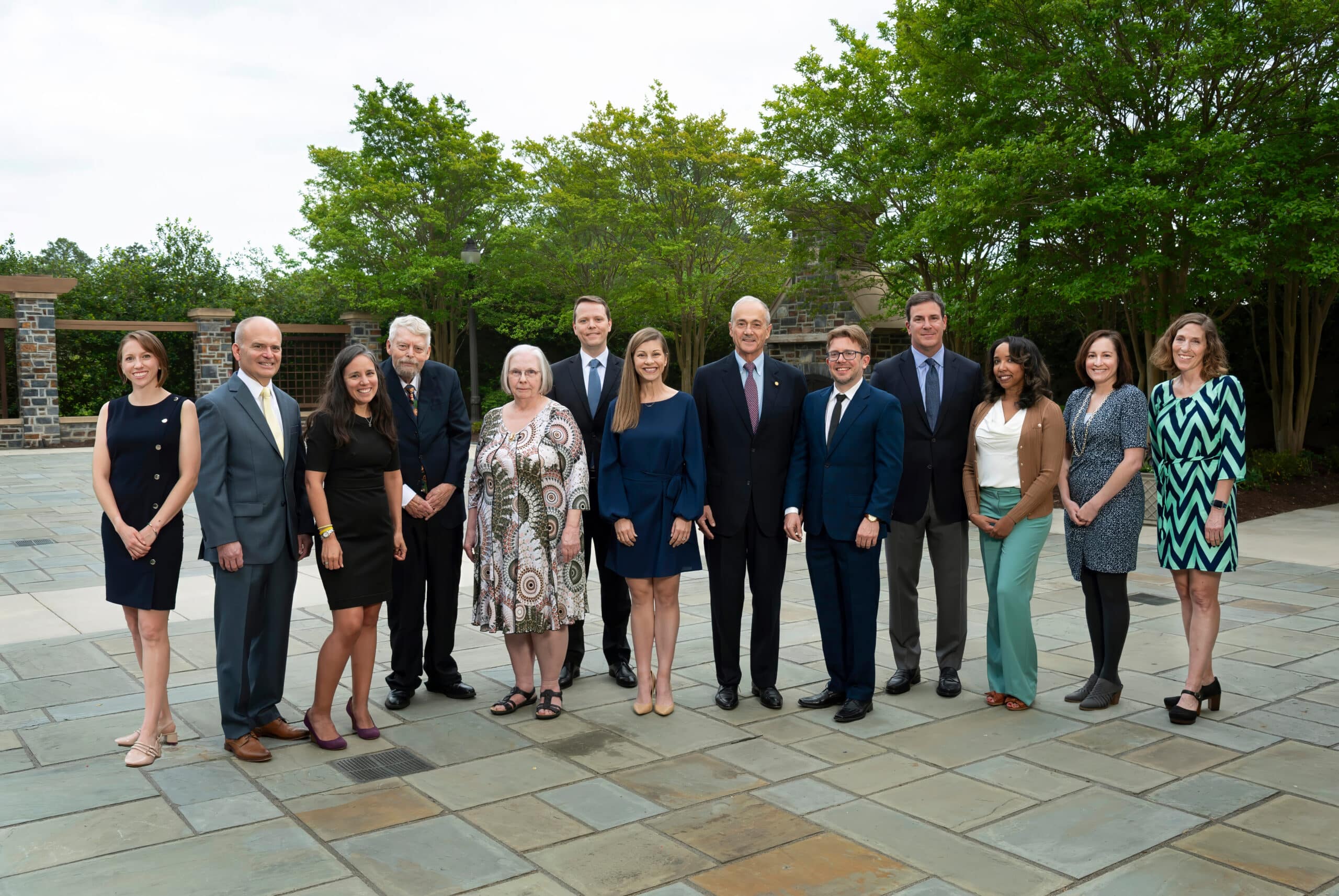 awardees outside the Washington Duke Inn in April 2024