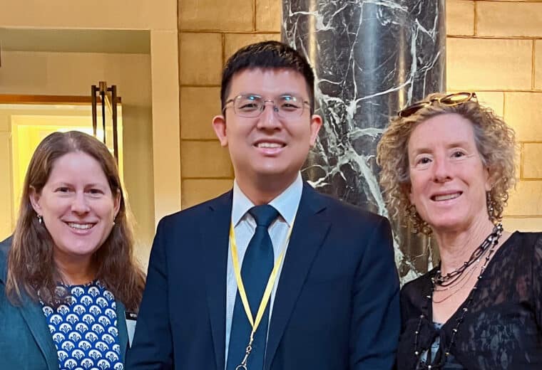 Liang Feng with Christine Payne and Cate Brinson