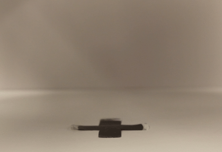 MXene research from the lab of Haozhe "Harry" Wang show the abilities of light materials to curl under light.