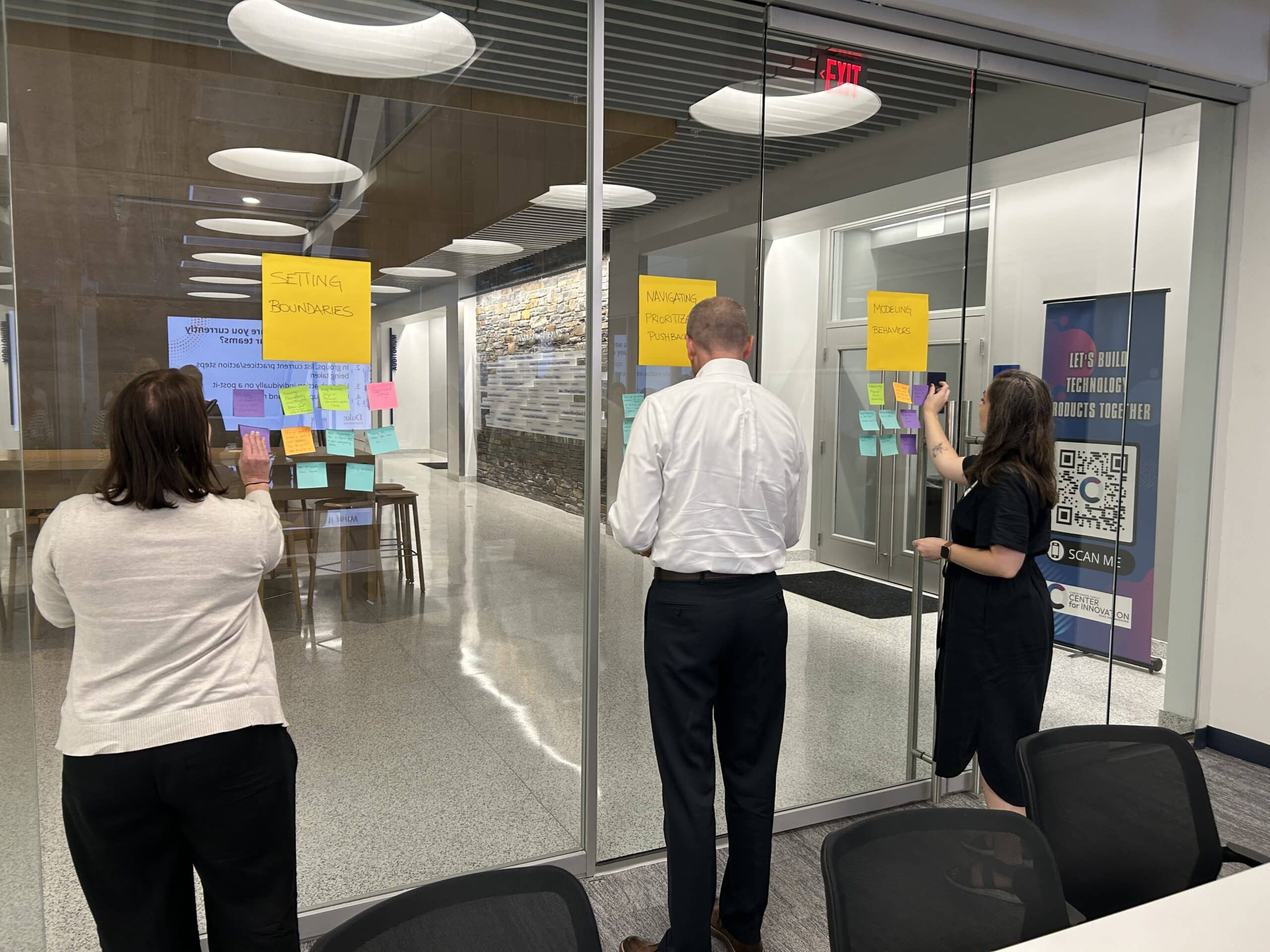 Facilitation image from Align and Define workshop