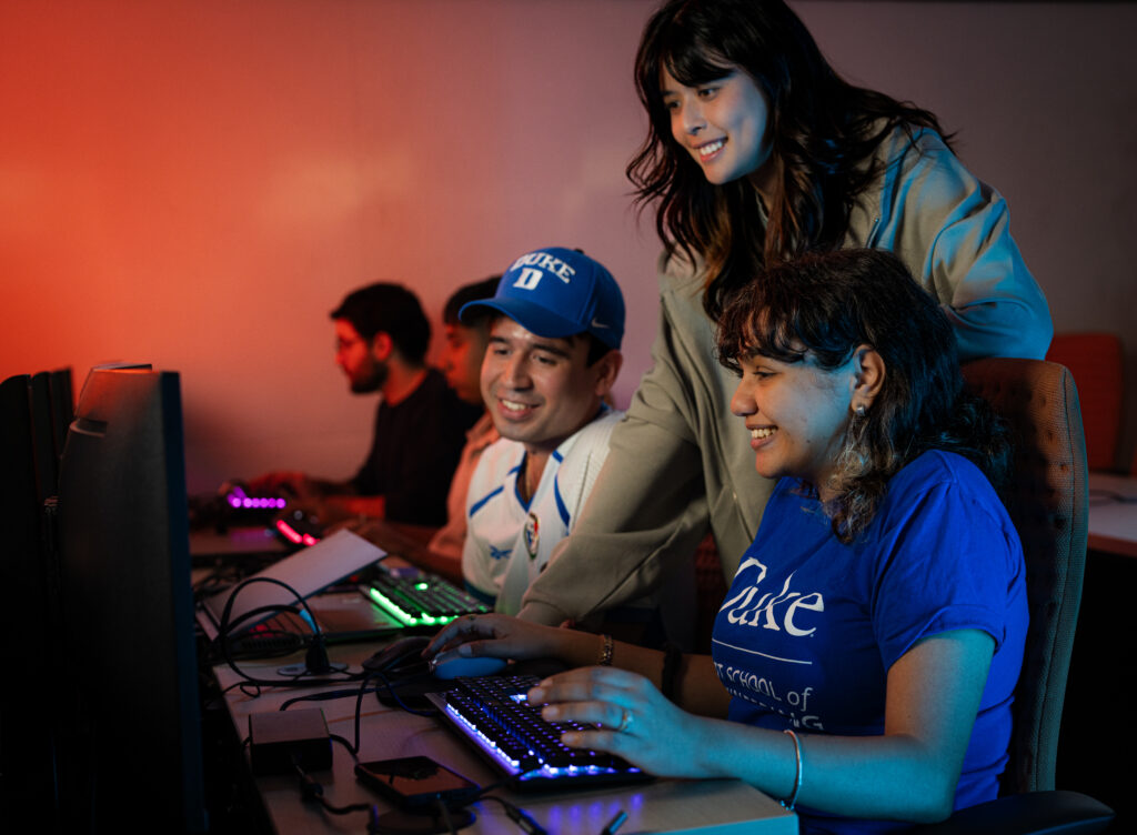 students in the Duke Master of Game Design, Development & Innovation program