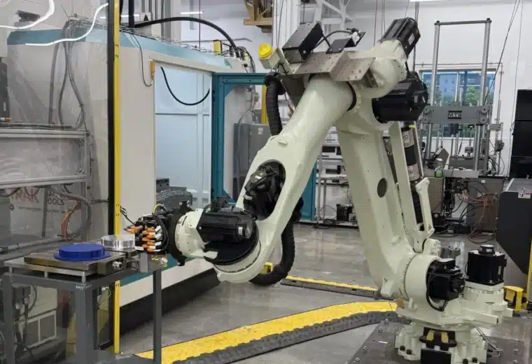 a robotic manufacturing arm