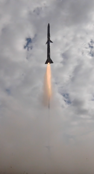 Rocket lifts off